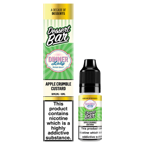 Apple Crumble Custard Nic Salt by Dinner Lady Dessert Bar Range