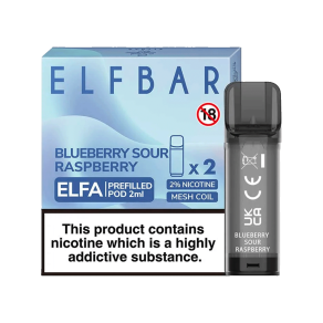 Blueberry Sour Raspberry Elfbar Elfa Pods (Pack of 2)