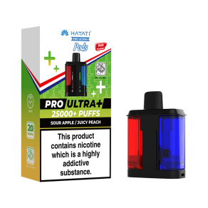 Sour Apple / Juicy Peach Hayati Pro Ultra Plus Refill Pack