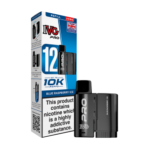 Blue Raspberry Ice IVG Pro 12 Refill Pack