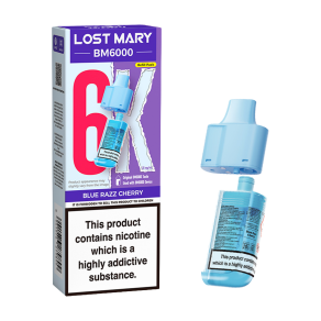 BLUE RAZZ CHERRY LOST MARY BM6000 REFILL PACK