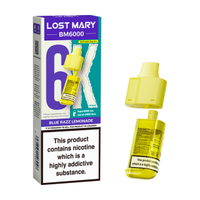 Blue Razz Lemonade Lost Mary BM6000 Refill Pack