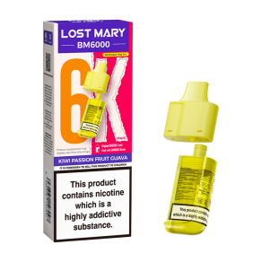 Kiwi Passion Fruit Guava Lost Mary BM6000 Refill Pack