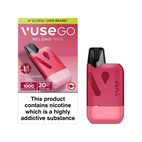 Red Strawberry Ice Vuse Go Reload 1000 Kit